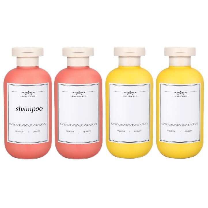 ASEVAT Plastic Leak Proof Travel Bottles for Toiletries, TSA Approved Travel Size Containers, Squeeze Bottles Refillable for Shampoo, Lotion & Body Wash (Blue+Pink+Green, 8.8 oz)