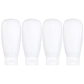 TSA Approved Travel Bottles Set for Toiletries Travel Size Containers Kit 4 Pack Portable Leak Proof Refillable Squeeze Cosmetic Airplane Essential Shampoo Hair Conditioner Body Lotion Bath Shower Gel