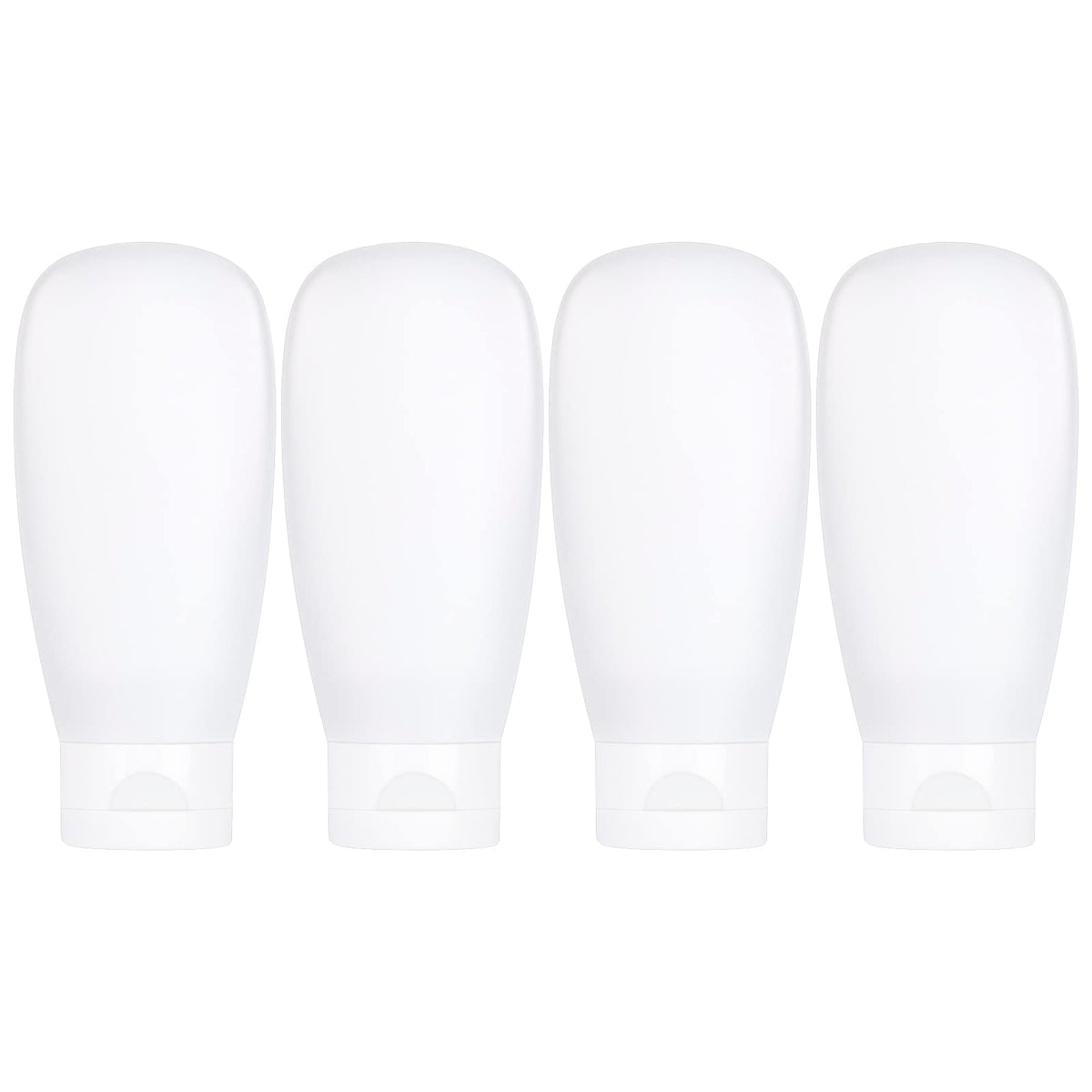 TSA Approved Travel Bottles Set for Toiletries Travel Size Containers Kit 4 Pack Portable Leak Proof Refillable Squeeze Cosmetic Airplane Essential Shampoo Hair Conditioner Body Lotion Bath Shower Gel