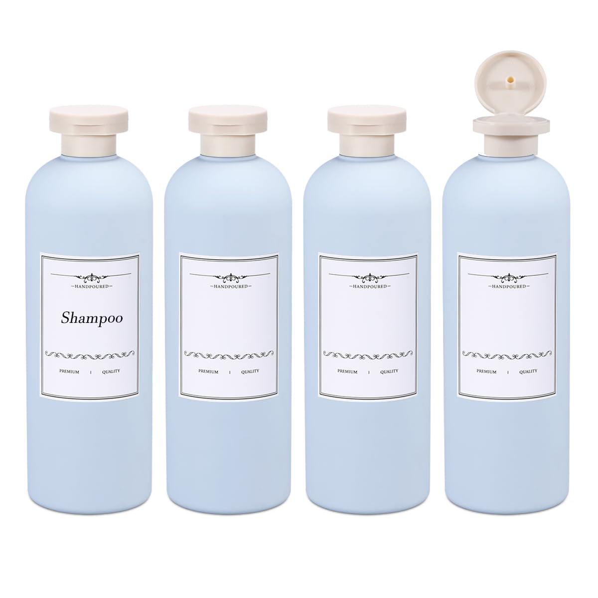 ASEVAT3.4oz 3Pcs Green Plastic Refillable Travel Shampoo and Conditioner Bottles Plastic Refillable Travel Shampoo Bottles with Flip Cap Shampoo and Conditioner Dispenser