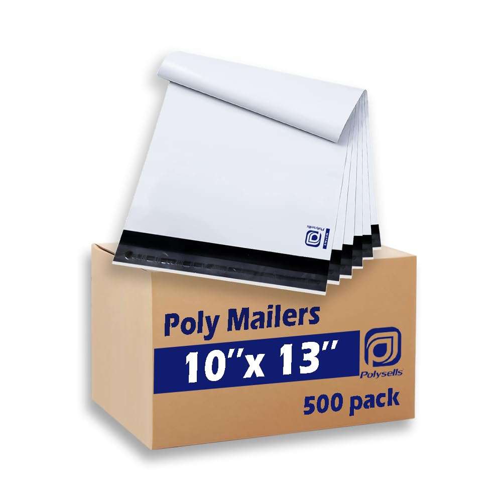POLYSELLS 100 Pcs 14.5x19 Inch Poly Mailers Shipping Envelopes, Strong Adhesive Sealing, Waterproof, and Tear-resistant Postal Mailing Bags for Clothing and Accessories
