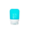 humangear GoToob+ (Large) | Refillable Silicone Travel Bottle | Locking Lid | Food-Safe Material | Teal, Large (3.4 fl.oz.; 100ml) | Refillable & Leak-Proof Silicone Travel Size Bottles with Locking Cap for Toiletries, Camping & TSA Carry-On