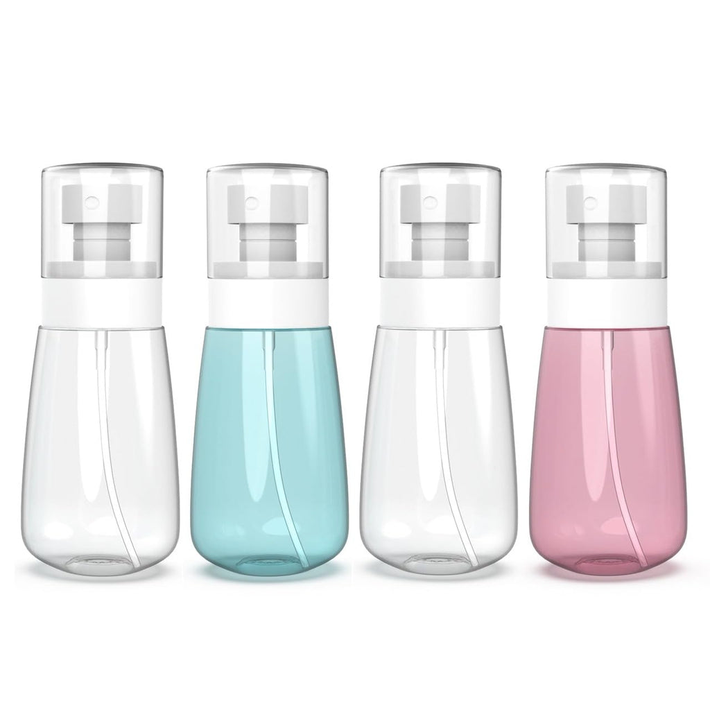 RELANOR Pack 2 Small Spray Bottle Travel Size 2oz/60ml | Fine Mist Mini Empty Spray Bottles - Leak Proof - for Toners, Face & Hair Mist