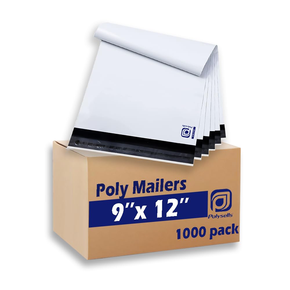 POLYSELLS 100 Pcs 14.5x19 Inch Poly Mailers Shipping Envelopes, Strong Adhesive Sealing, Waterproof, and Tear-resistant Postal Mailing Bags for Clothing and Accessories