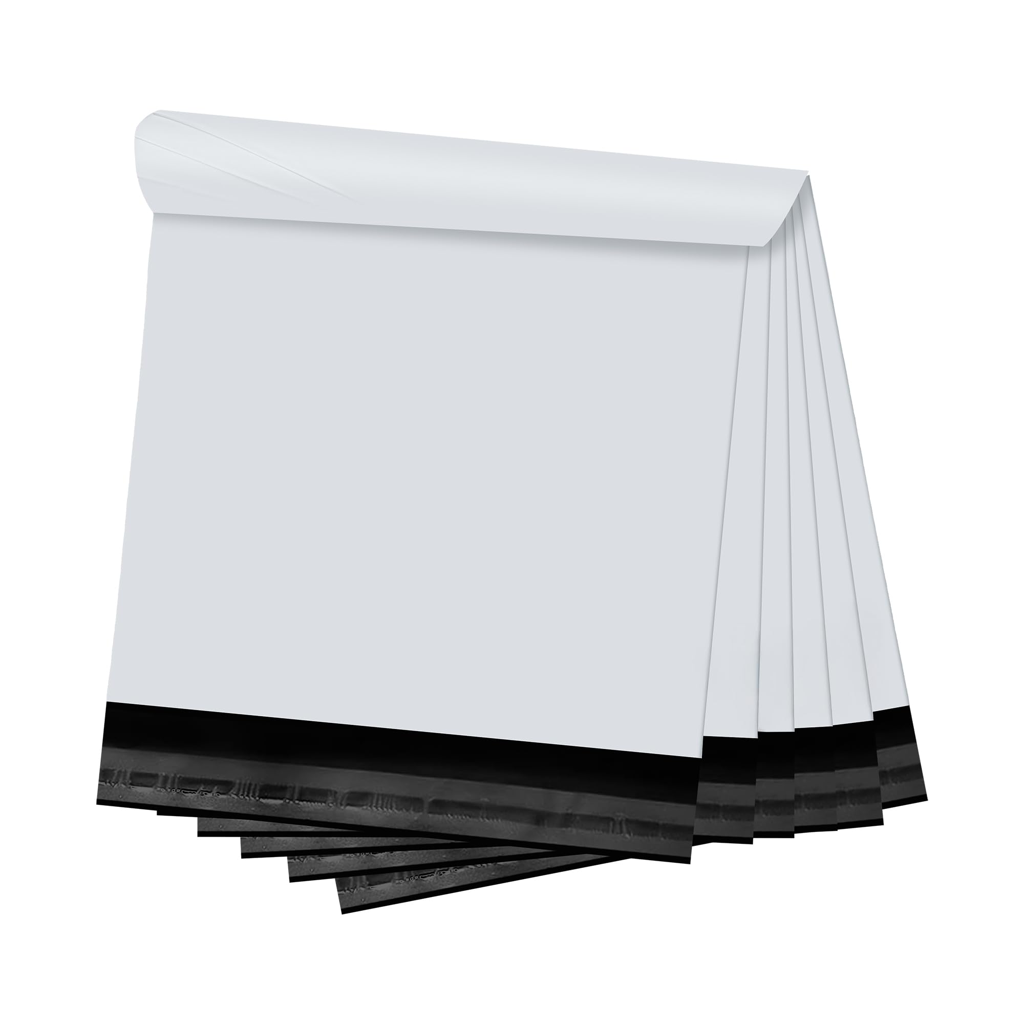 White Poly Mailers 14.5x19 in, Shipping Bags, 100 Pcs | Mailer bags for shipping clothes and large shipping envelopes for packing shirts, hoodies, and apparel.