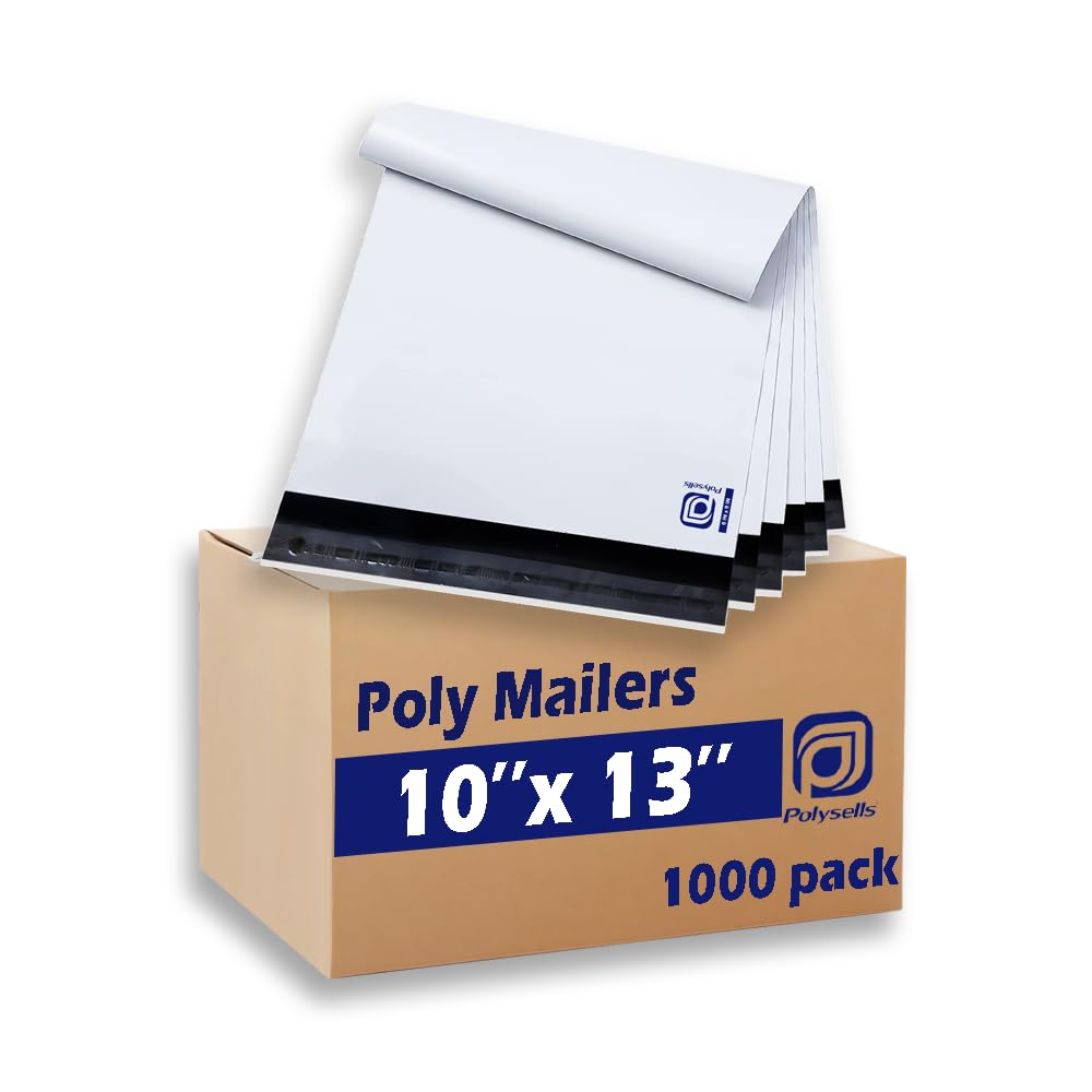 POLYSELLS 100 Pcs 14.5x19 Inch Poly Mailers Shipping Envelopes, Strong Adhesive Sealing, Waterproof, and Tear-resistant Postal Mailing Bags for Clothing and Accessories