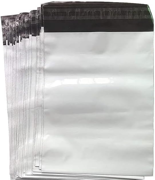 17.7 X 22 Inches White Poly Mailers，Large Self-Sealing Shipping Bags 10 Pcs | Waterproof Plastic Packaging Envelopes Bag