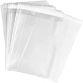 100 Pieces (9x12 Inch) Clear Plastic Bags for Packaging, Clothing & T-Shirts Strong Packing Self Adhesive Cellophane Bag