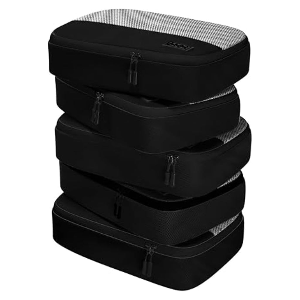 Large Packing Cubes for Travel - 5pc Packing Cubes for Suitcases - Lightweight Luggage Organizer Bags (Non-Compression)