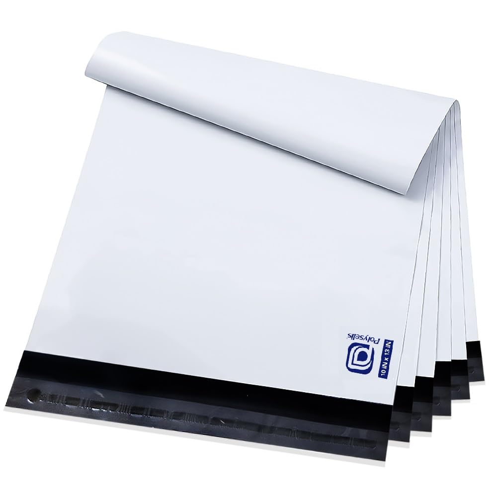 POLYSELLS 100 Pcs 14.5x19 Inch Poly Mailers Shipping Envelopes, Strong Adhesive Sealing, Waterproof, and Tear-resistant Postal Mailing Bags for Clothing and Accessories