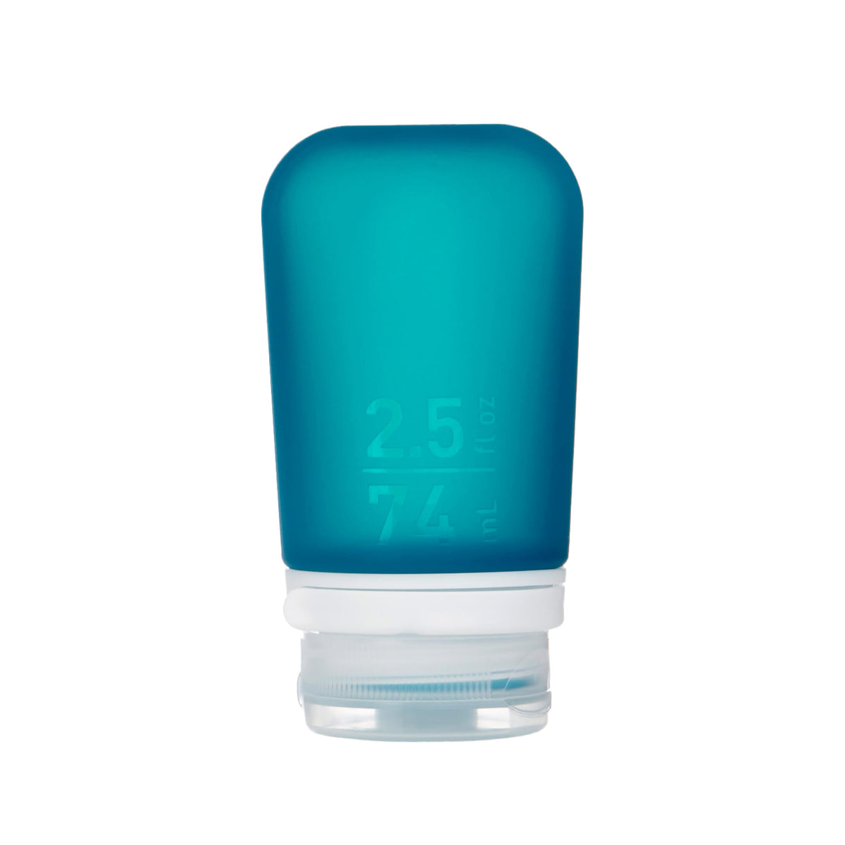 humangear GoToob+ (Large) | Refillable Silicone Travel Bottle | Locking Lid | Food-Safe Material | Teal, Large (3.4 fl.oz.; 100ml) | Refillable & Leak-Proof Silicone Travel Size Bottles with Locking Cap for Toiletries, Camping & TSA Carry-On