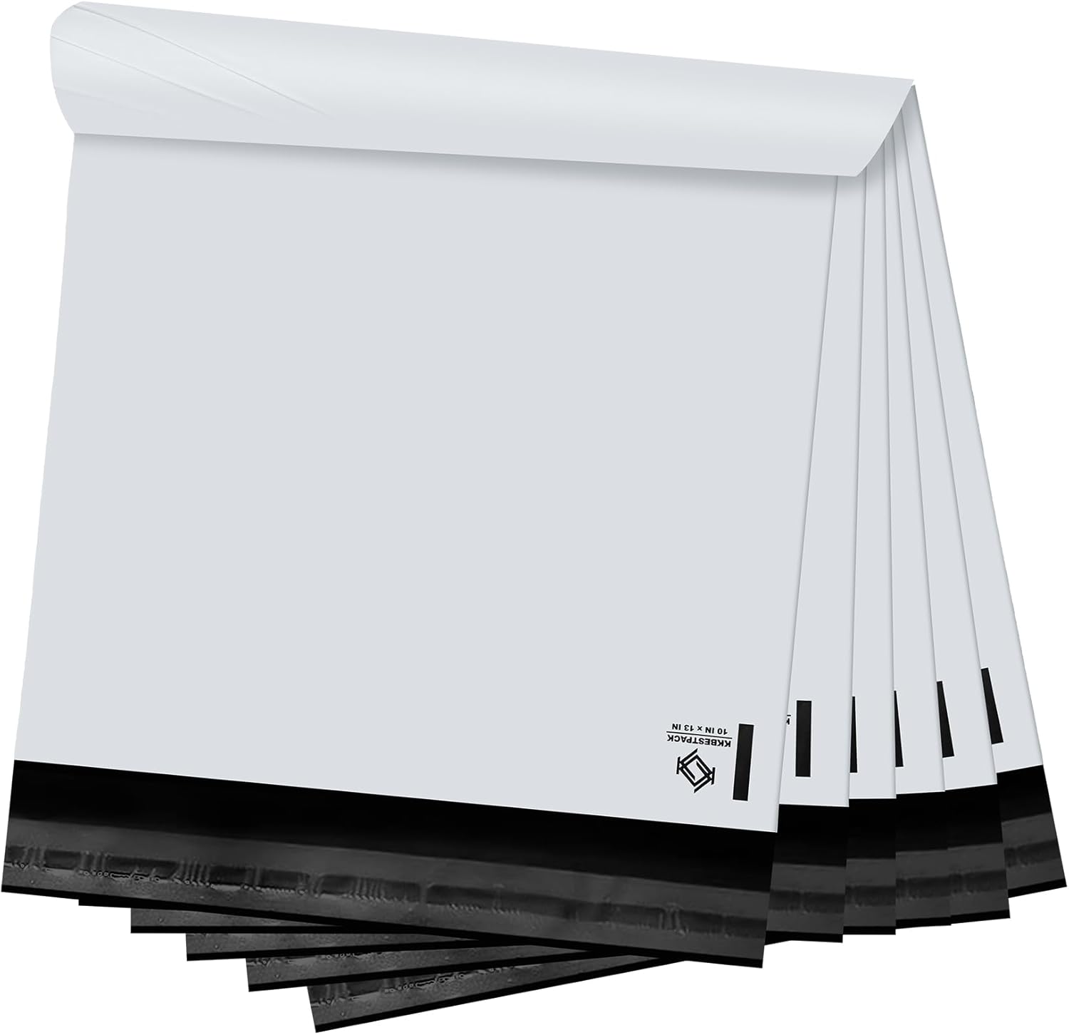 White Poly Mailers 14.5x19 in, Shipping Bags, 100 Pcs | Mailer bags for shipping clothes and large shipping envelopes for packing shirts, hoodies, and apparel.