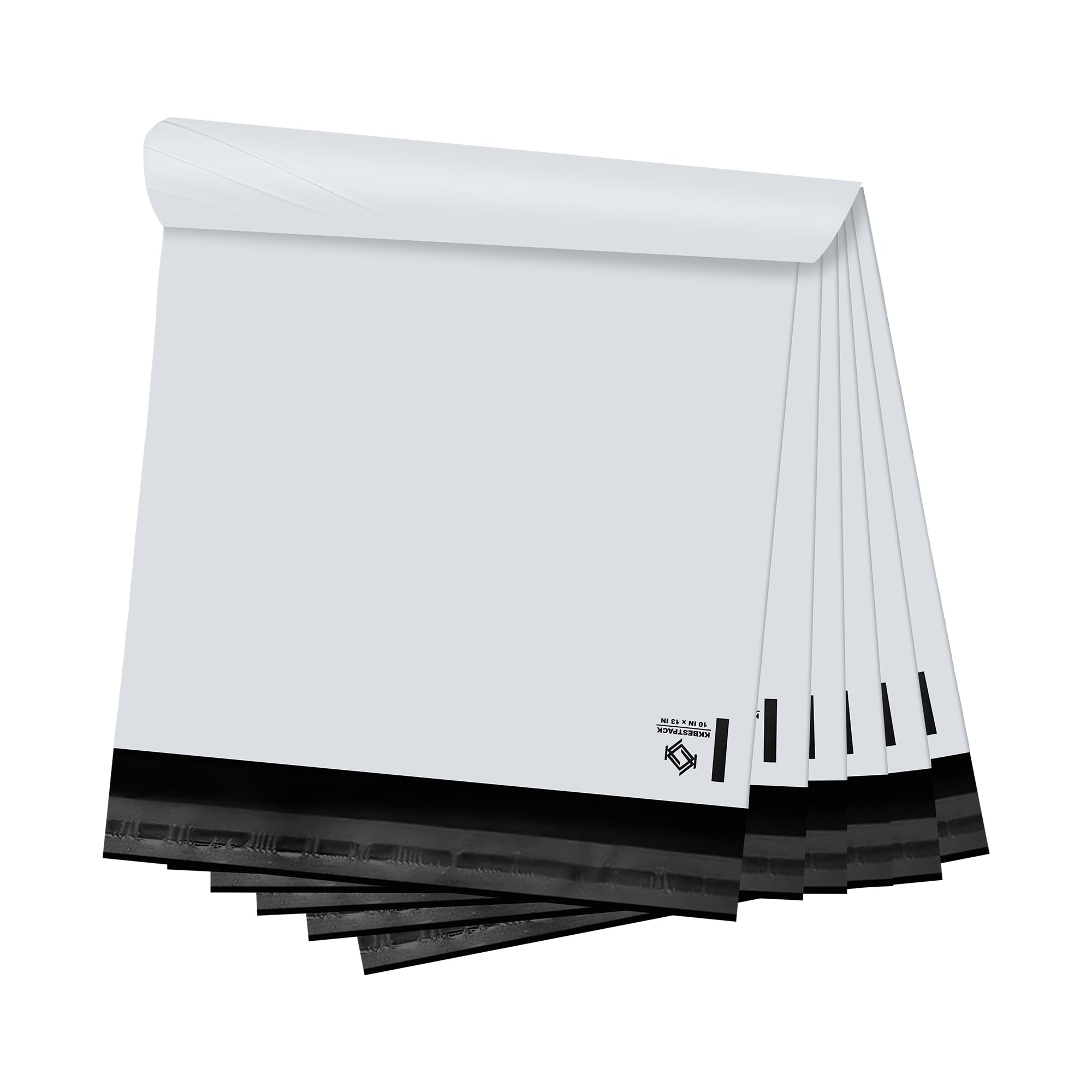 White Poly Mailers 14.5x19 in, Shipping Bags, 100 Pcs | Mailer bags for shipping clothes and large shipping envelopes for packing shirts, hoodies, and apparel.