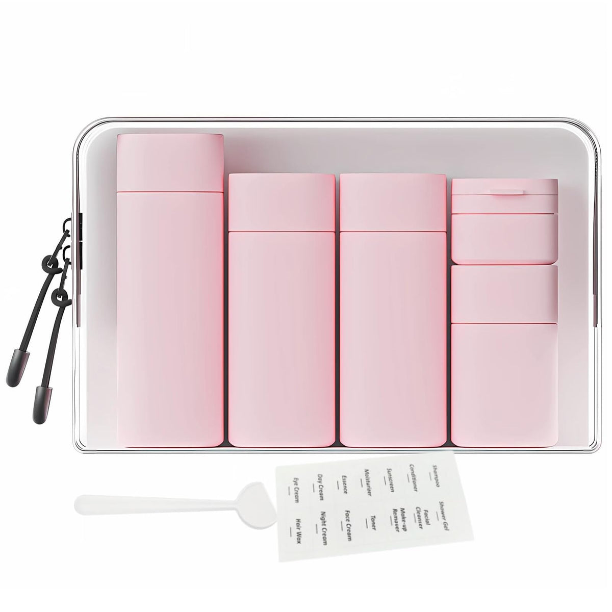 5pcs Travel Cream Dispenser Bottles Set Travel Bottles Toiletry Containers Set, TSA Approved, Travel Essentials