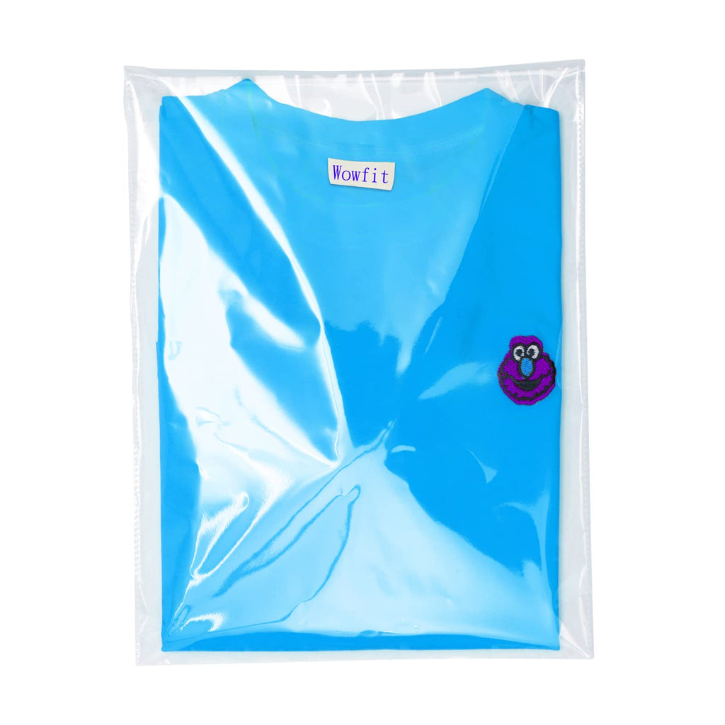 Wowfit 100 CT 12x16 Self Sealing Plastic Bags for Clothes, Shirts, Sweaters | Clear, Crease-Free, Thick, Food Safe, Clothing, Larger T-Shirts, Sweatshirts, Resale Items, Crafts, Artwork, Art Prints