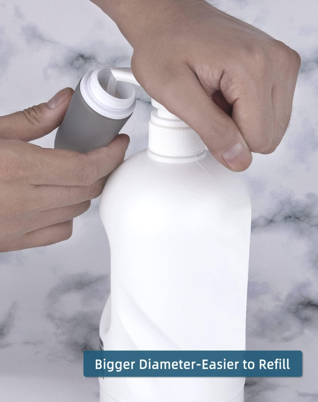 Silicone Travel Bottles for Toiletries TSA Approved Travel Size Containers Set 4 Pack Portable Leak Proof Refillable Cosmetic Squeeze Bottles Shampoo Hair Conditioner Body Lotion Bath Shower Gel