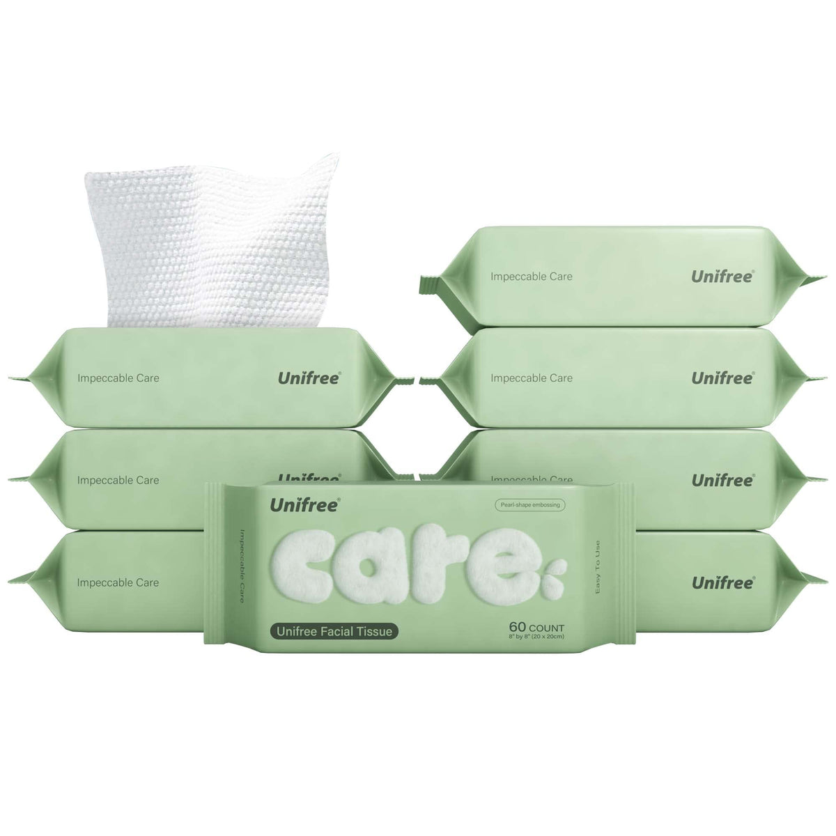Unifree Facial Towel l Disposable Dry Wipes l 4 -pack Value Pack, 240 Count Towel,Absorbent,Reusable, Soft, Comfort Skincare