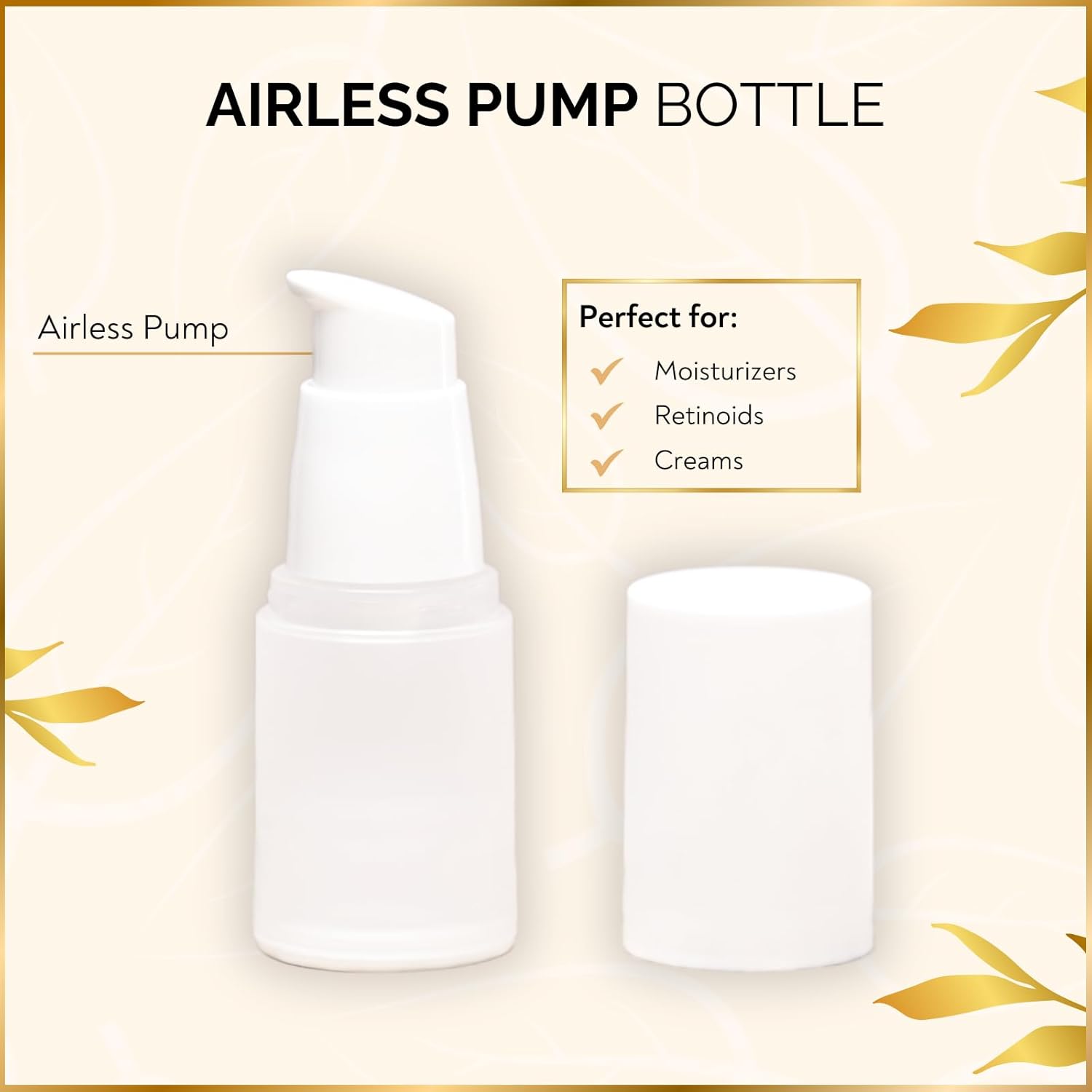 11 Piece Travel Skincare Containers Set - TSA Approved Toiletry Bag & Travel Size Toiletries Bottles - Airless Pump, Dropper Bottles & Travel Size Containers for Serums, Moisturizers, & Oils