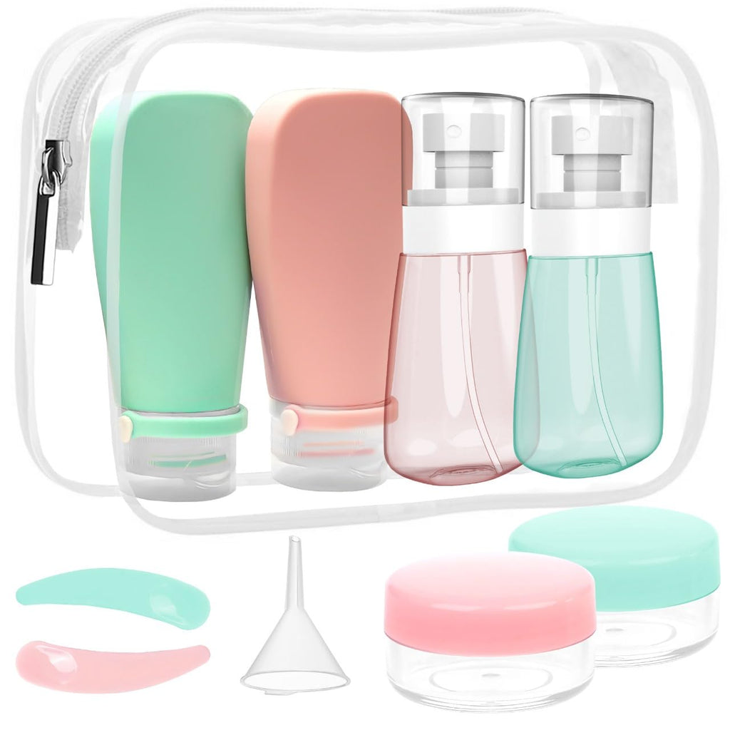 RELANOR Pack 2 Small Spray Bottle Travel Size 2oz/60ml | Fine Mist Mini Empty Spray Bottles - Leak Proof - for Toners, Face & Hair Mist