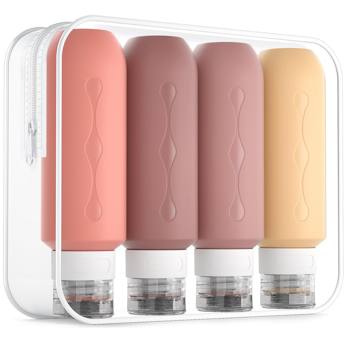 Gemice Travel Bottles for Toiletries, Tsa Approved, Travel Size Containers, BPA Free Leak Proof Tubs Refillable Liquid Accessories for Cometic Shampoo and Lotion Soap