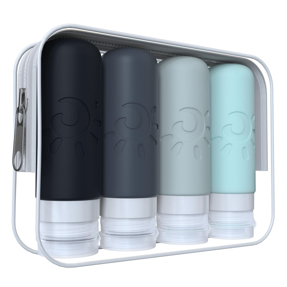 Zafit Travel Bottles for Toiletries, TSA Approved Travel Containers 3oz Leak Proof Travel Tubs Refillable Liquid Travel Accessories for Shampoo Conditioner Lotion Body Wash(Multicolored C)