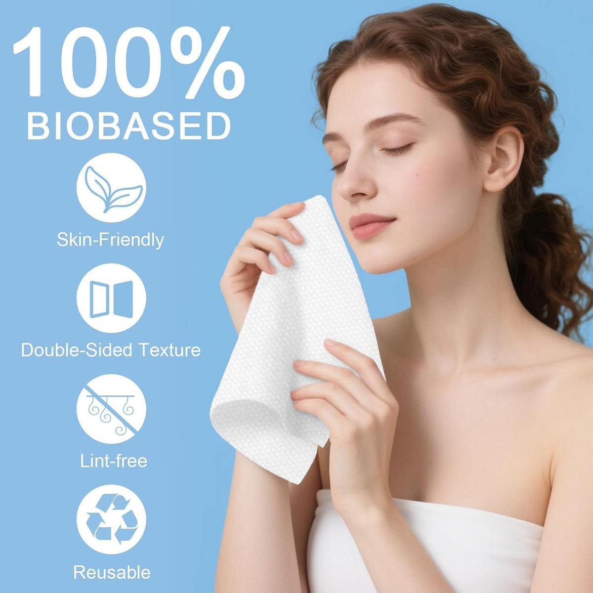 Compressed Towels Tablets (11.8" x11") 50 PCS Disposable Face Towel | Compressed Washcloths for Travel, Soft Compressed Face Towel with Waterproof Case for Daily Use & Camping Essentials