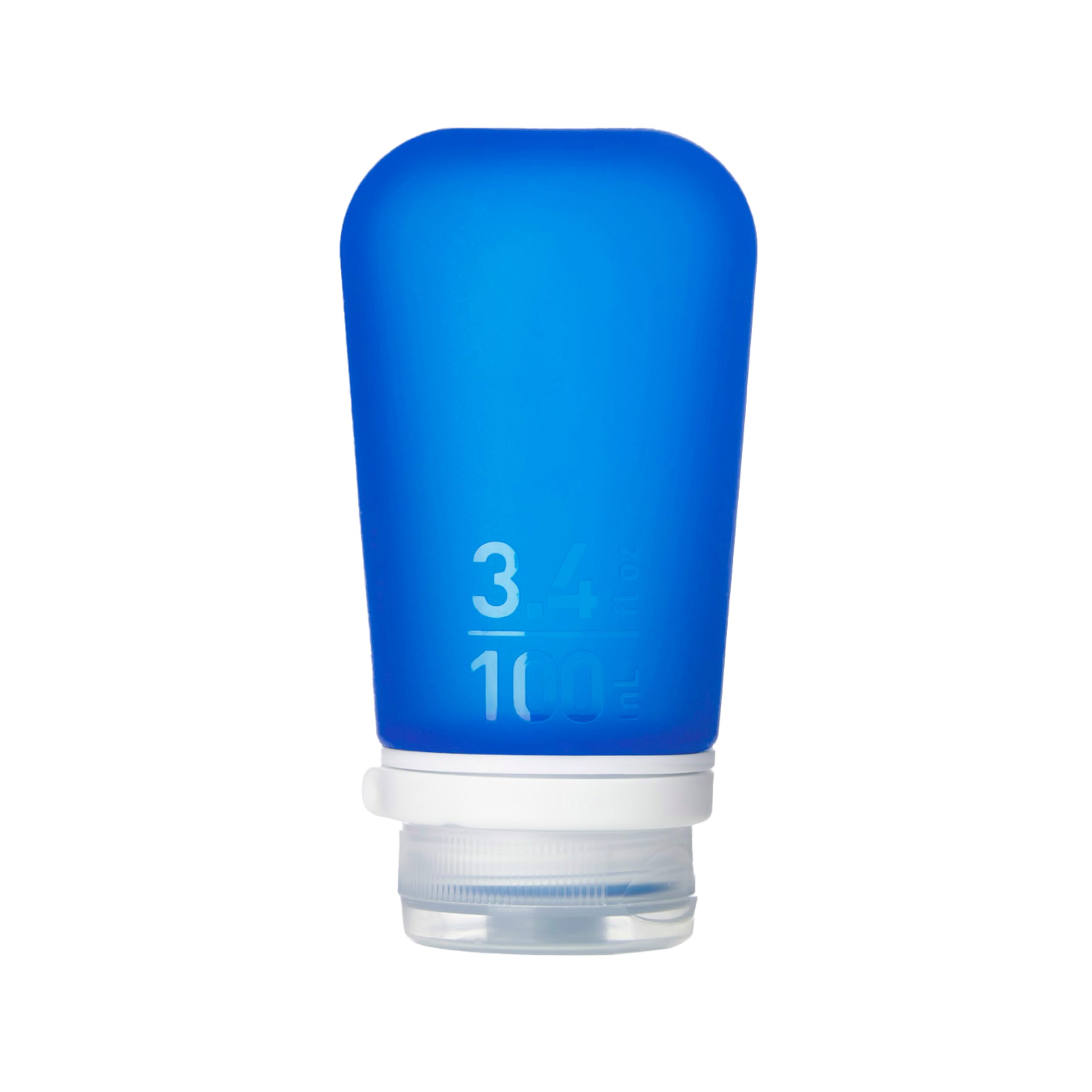 humangear GoToob+ (Large) | Refillable Silicone Travel Bottle | Locking Lid | Food-Safe Material | Teal, Large (3.4 fl.oz.; 100ml) | Refillable & Leak-Proof Silicone Travel Size Bottles with Locking Cap for Toiletries, Camping & TSA Carry-On