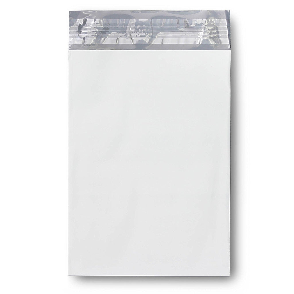 White Poly Mailers 14.5x19 in, Shipping Bags, 100 Pcs | Mailer bags for shipping clothes and large shipping envelopes for packing shirts, hoodies, and apparel.