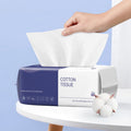 Disposable Face Towel, 100 Count Face Towels for Washing Soft Cotton Dry Wipes Facial Cloths Towelettes for Washing and Drying, Facial Tissue for Cleansing, Skincare and Makeup Remover