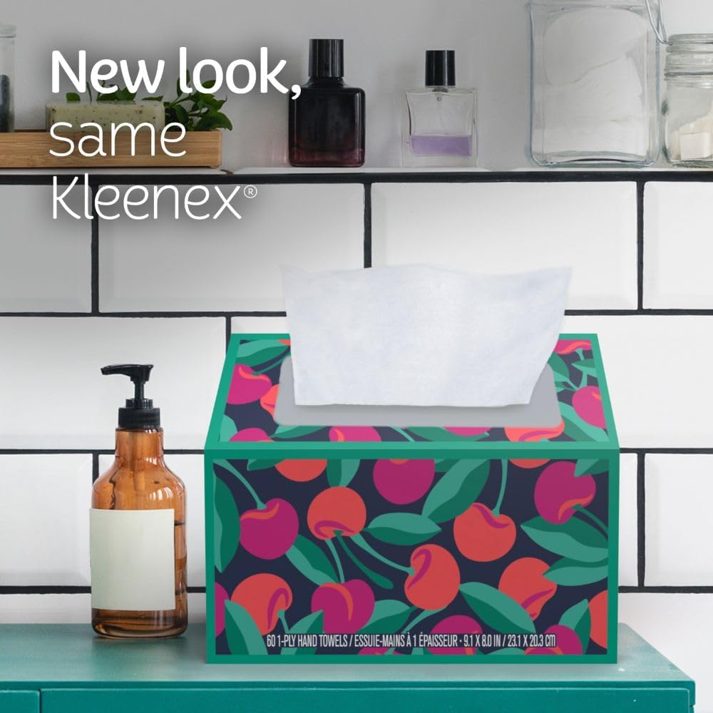 Kleenex Disposable Paper Hand Towels, 6 Boxes, 60 Tissues per Box (360 Total Tissues), Packaging May Vary | 360 Total Tissues, Packaging May Vary