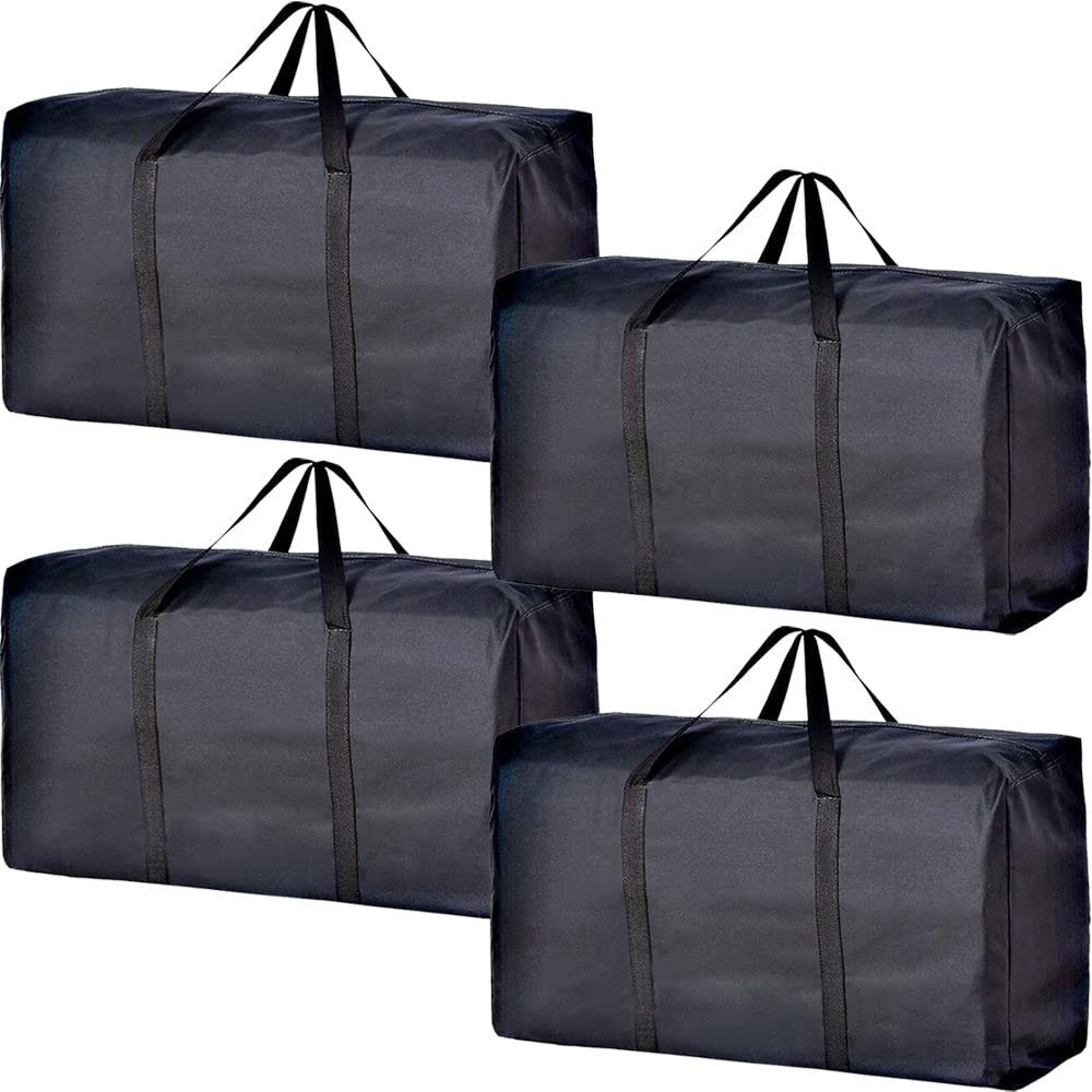 Extra Large Moving Bags with Strong Zippers & Carrying Handles, Storage Bags Storage Totes for Clothes, Moving Supplies, Space Saving Oversized Storage Bag Organizer for Moving, Traveling (2 Pack)