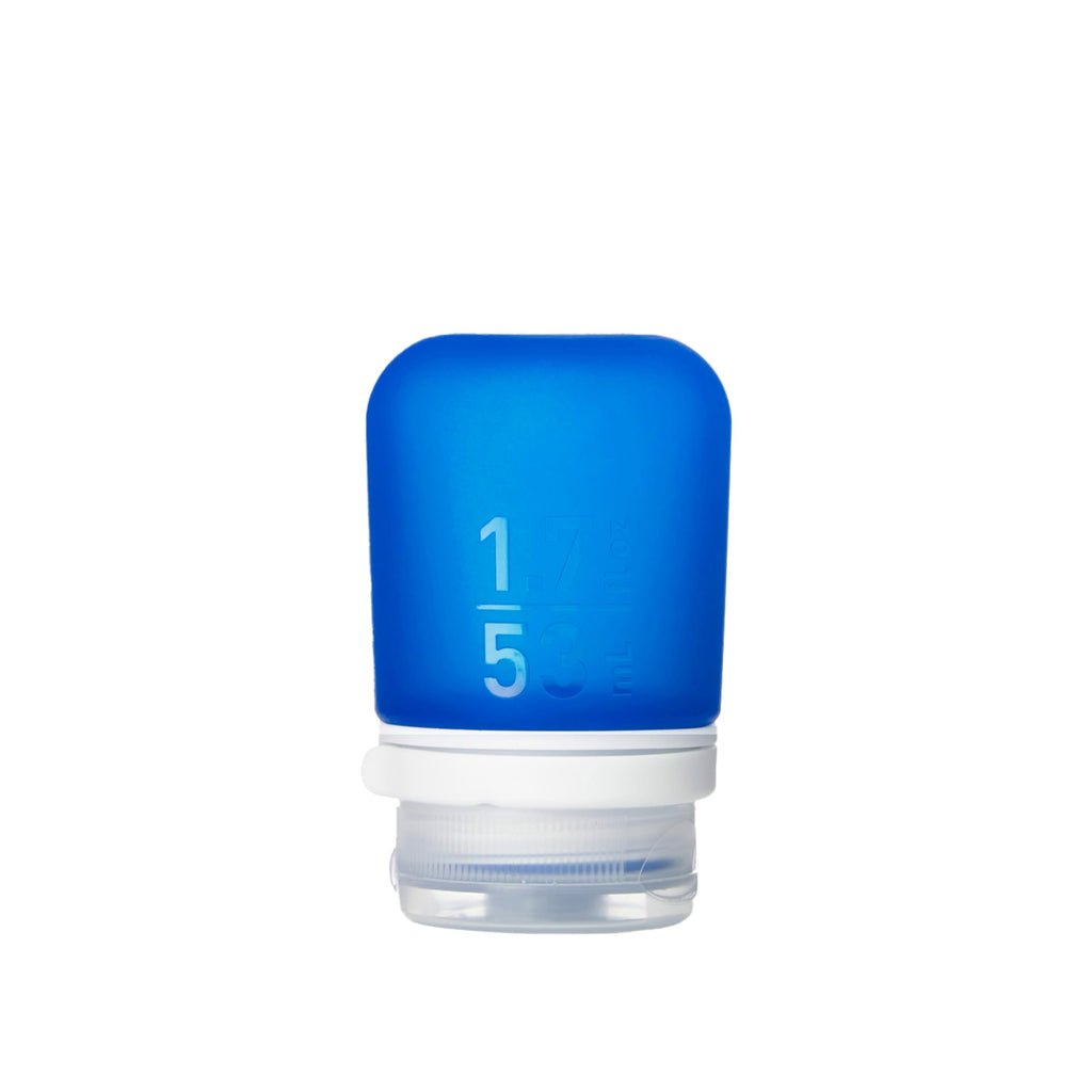 humangear GoToob+ (Large) | Refillable Silicone Travel Bottle | Locking Lid | Food-Safe Material | Teal, Large (3.4 fl.oz.; 100ml) | Refillable & Leak-Proof Silicone Travel Size Bottles with Locking Cap for Toiletries, Camping & TSA Carry-On