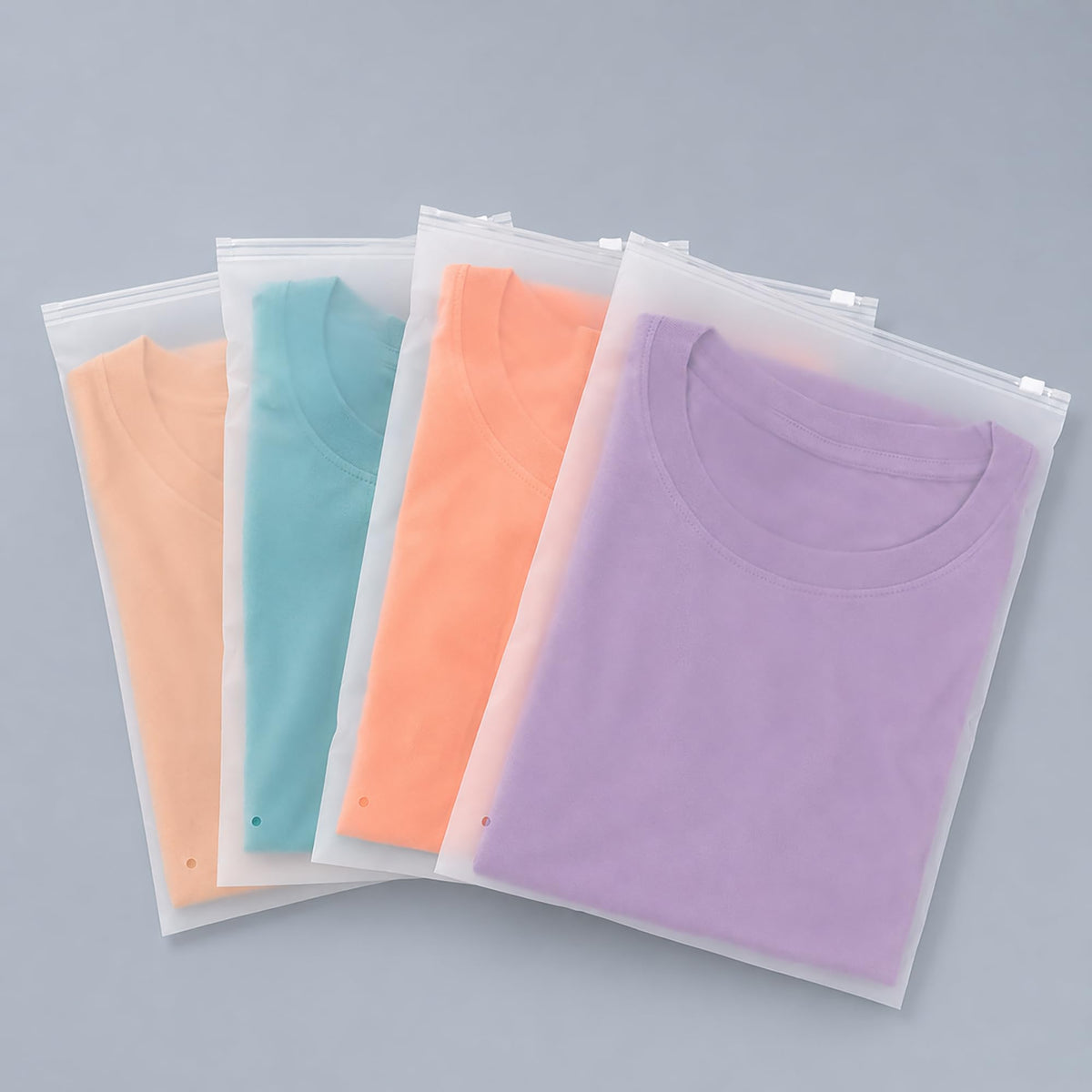 JinRuiKJ 100 Pack Clothes Packaging Bags for Shipping, 10x13'' Frosted Zipper Bag for Clothing Storage or Small Businesses, 3 Mil Thickened Plastic Frosted Bags with Vent Holes (M)