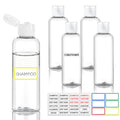 5 Pack 3.4 oz Travel Bottles for Toiletries, TSA Approved Leak Proof Refillable Travel Size Containers, Clear Plastic Shampoo Bottles for Lotion Conditioner