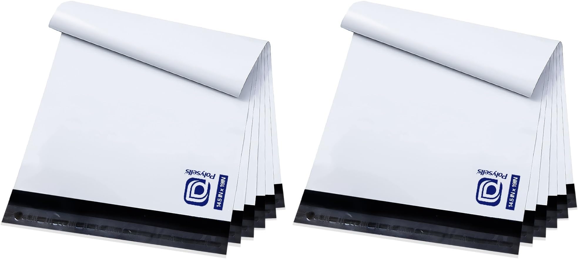 POLYSELLS 100 Pcs 14.5x19 Inch Poly Mailers Shipping Envelopes, Strong Adhesive Sealing, Waterproof, and Tear-resistant Postal Mailing Bags for Clothing and Accessories