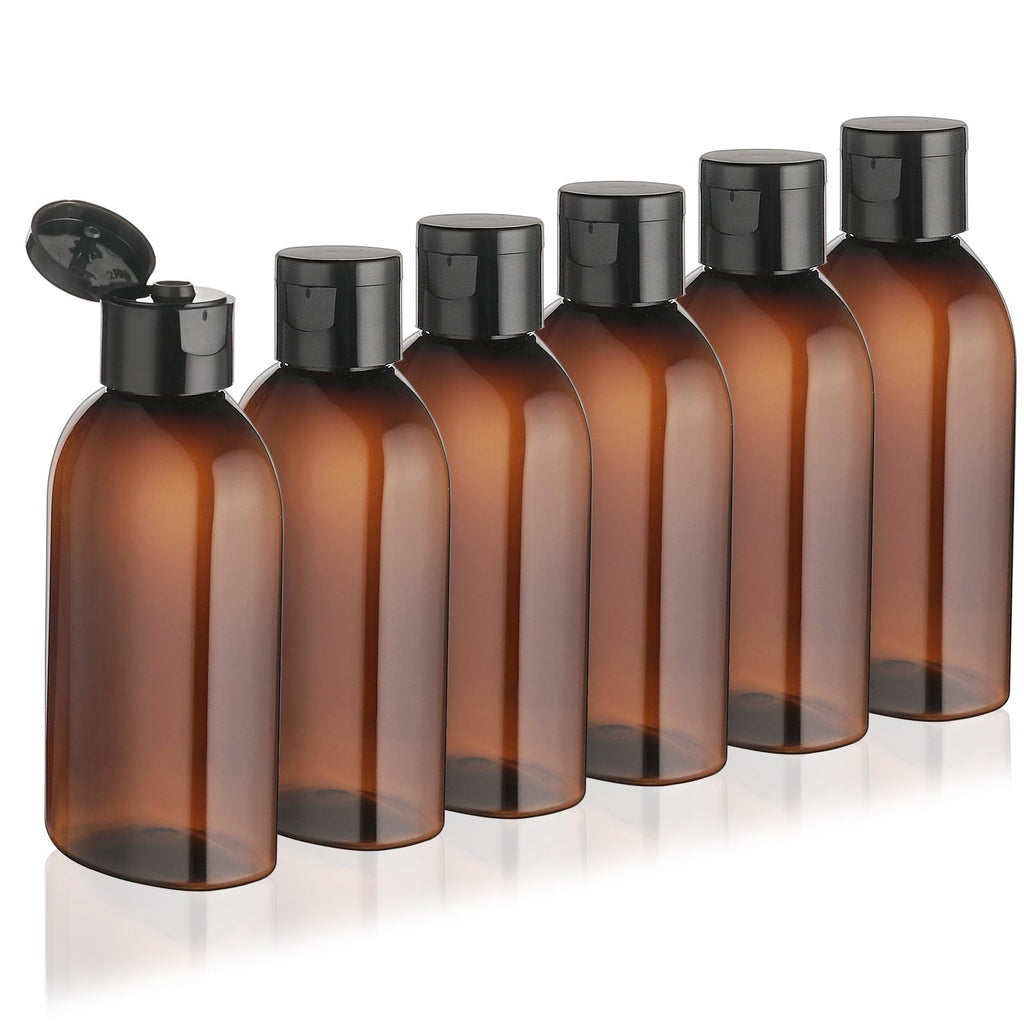 Travel Bottles for Toiletries 5 Pack 2oz TSA Approved Squeeze Bottle | Clear Travel Size Containers, Leak-proof, Shampoo and Conditioner Bottles, Refillable Plastic Toiletry Bottle, with Lables