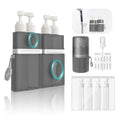 YOTIME 4in1 Travel Dispenser Bottle, TSA Approved Travel Size Containers | TSA Approved, Vacuum Suction for Smooth Walls, Leak-Proof, Ideal for Hotel, Gym, Camping, Pink
