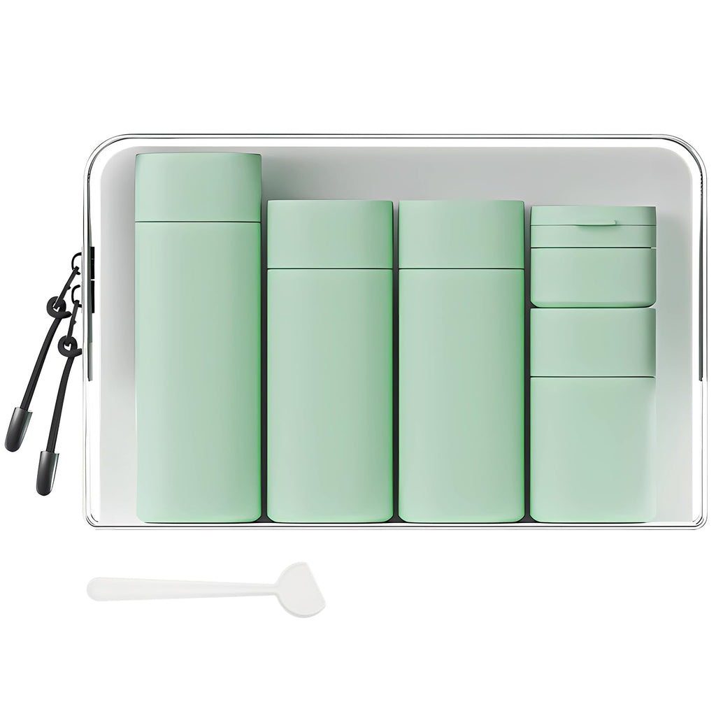 Travel Bottles for Toiletries, 5 Pack Travel Size Containers, TSA Approved Leak Proof - Silicone Toiletry Containers with Clear Bag for Shampoo, Conditioner & Lotion, Travel Essentials