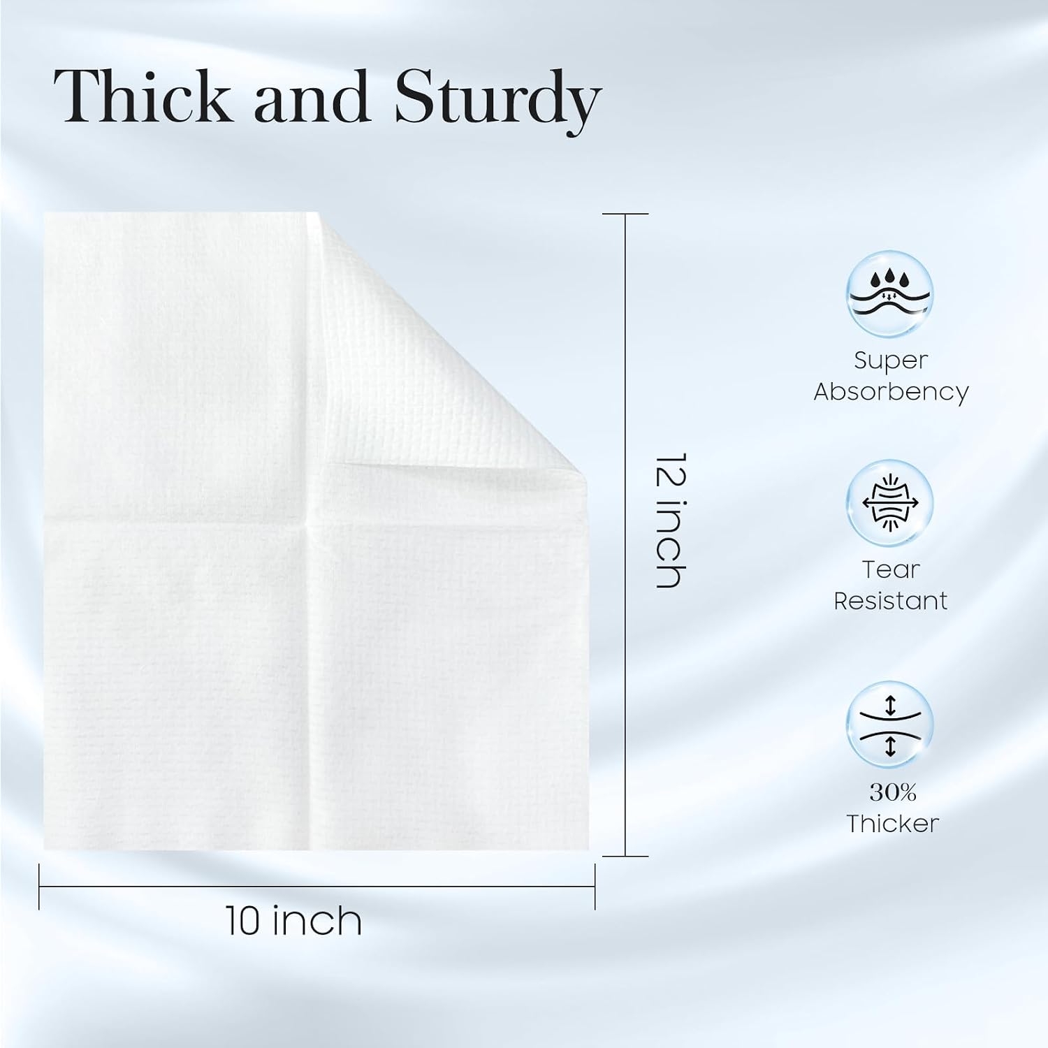 Fygrip 2 Pack of 50 count XL Disposable Face Towels 10” x 12” | 100% Viscose Fibre, Soft & Skin Friendly Face Towelettes Disposable, Facial Tissue Wipes for Women Cleansing