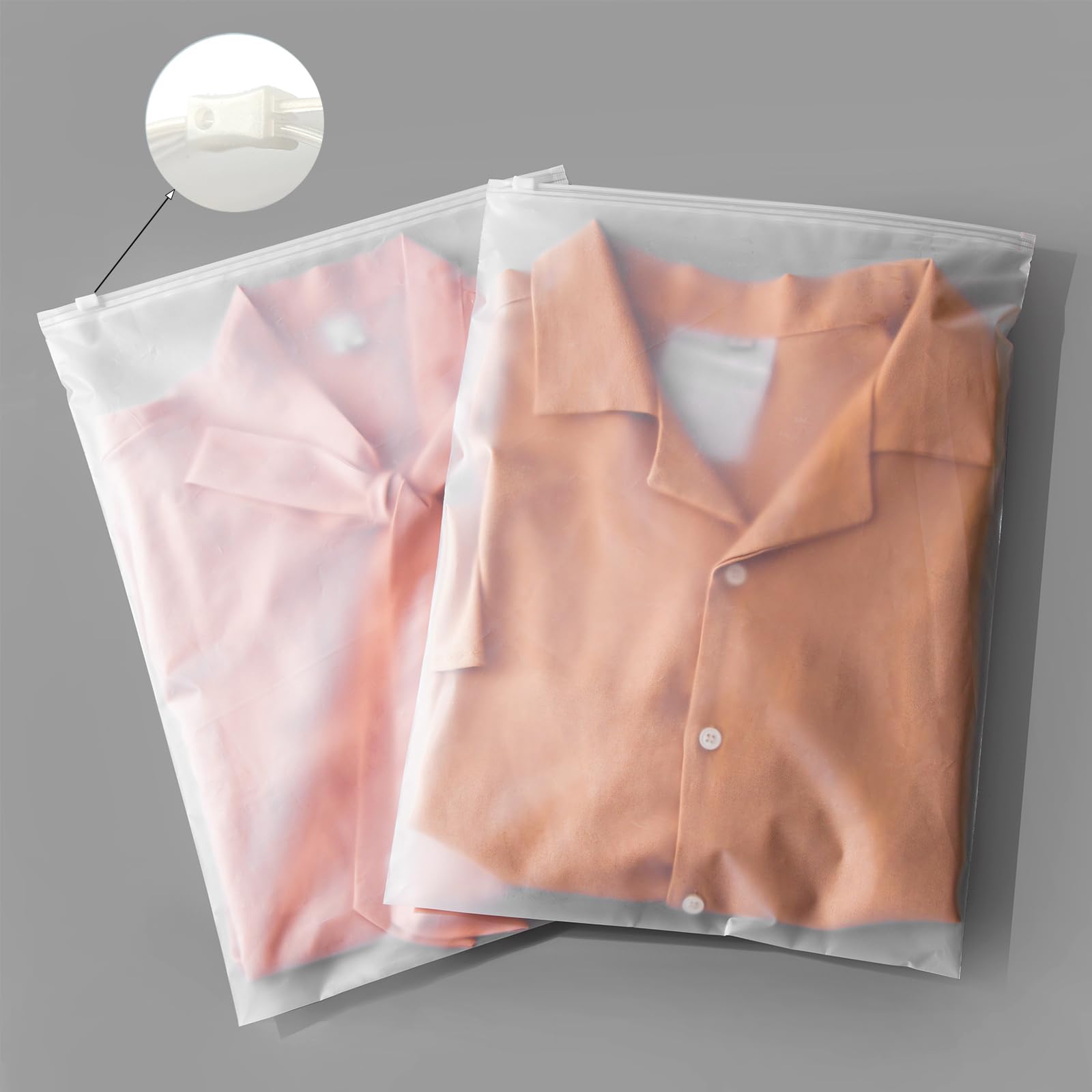 10x13 Inch Plastic Clothing Shipping Bags Frosted 100Pcs No Vent Holes | Shirt Bags for Shipping Clothes Travel Storage Small Businesses Plastic Shipping Bags for Shirts Underwear Documents