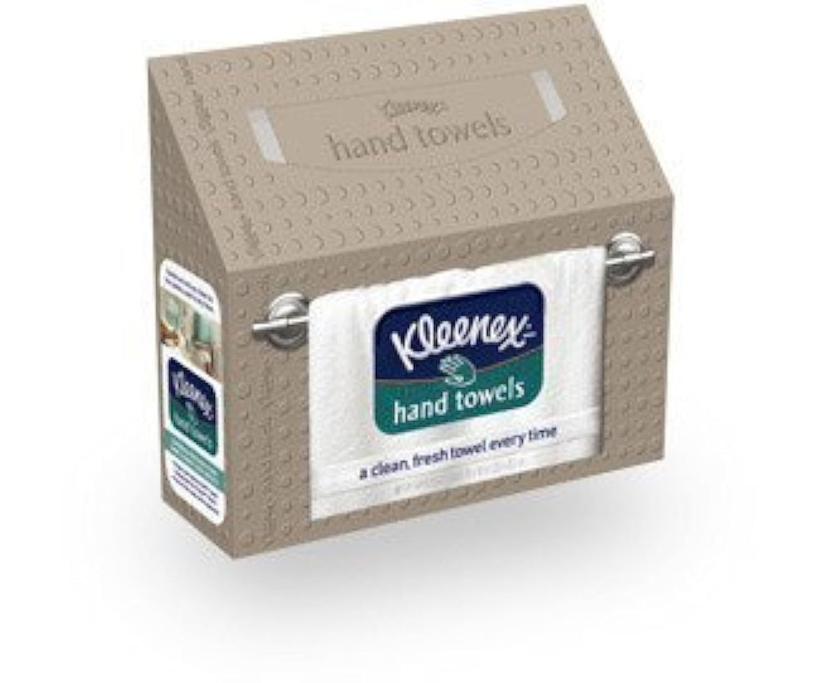 Kleenex Disposable Paper Hand Towels, 6 Boxes, 60 Tissues per Box (360 Total Tissues), Packaging May Vary | 360 Total Tissues, Packaging May Vary