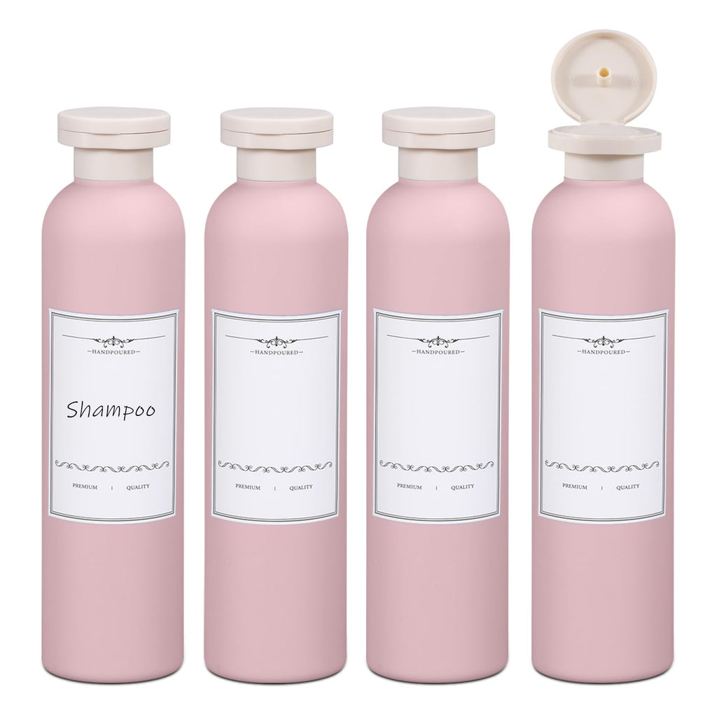 ASEVAT3.4oz 3Pcs Green Plastic Refillable Travel Shampoo and Conditioner Bottles Plastic Refillable Travel Shampoo Bottles with Flip Cap Shampoo and Conditioner Dispenser