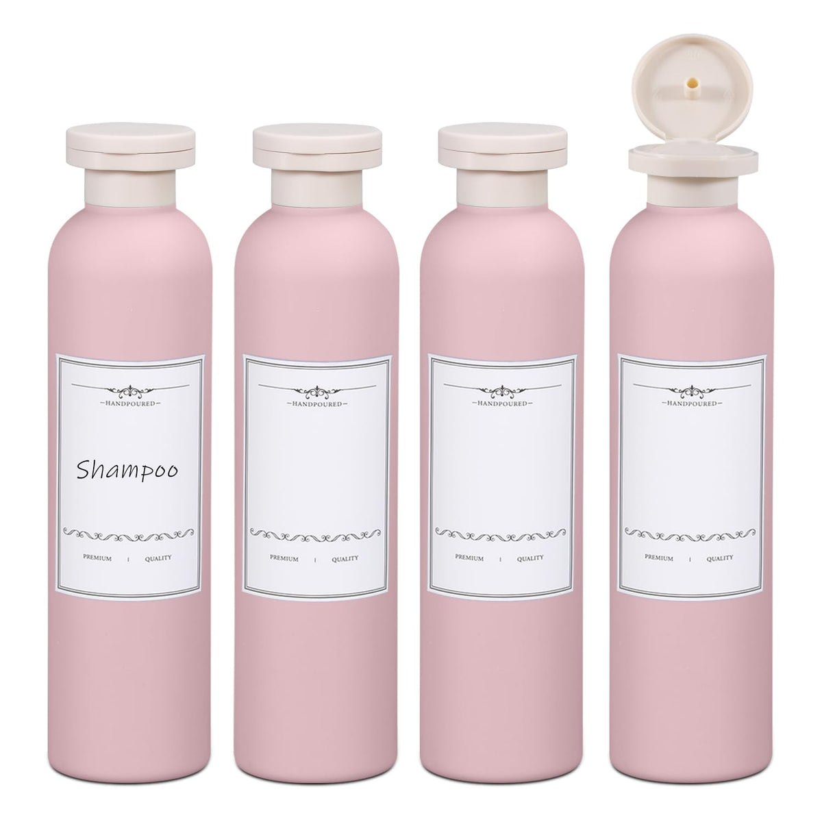 ASEVAT3.4oz 3Pcs Green Plastic Refillable Travel Shampoo and Conditioner Bottles Plastic Refillable Travel Shampoo Bottles with Flip Cap Shampoo and Conditioner Dispenser