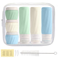 16 Pack Travel Bottles for Toiletries, TSA Approved 3oz Containers | Silicone Travel Size Containers for Shampoo and Conditioner, BPA Free with Toiletry Bag
