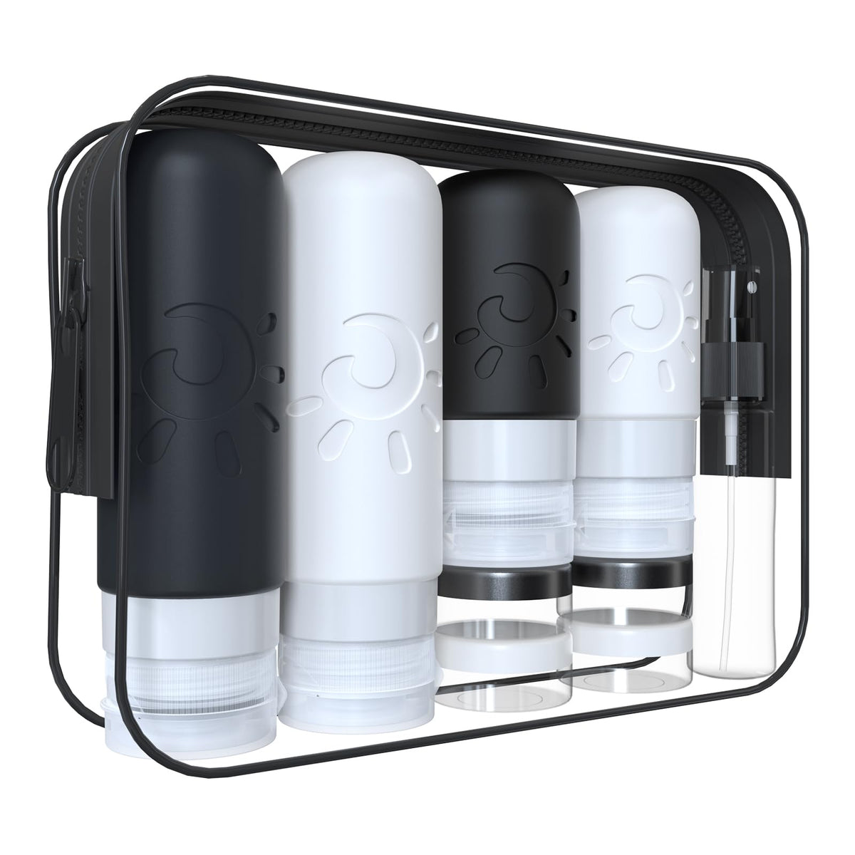 Zafit 18 Pack travel Bottles for Toiletries, TSA Approved Silicone Travel Containers Leak Proof Refillable Travel Accessories for Shampoo Conditioner Lotion Body Wash(Multicolored C)