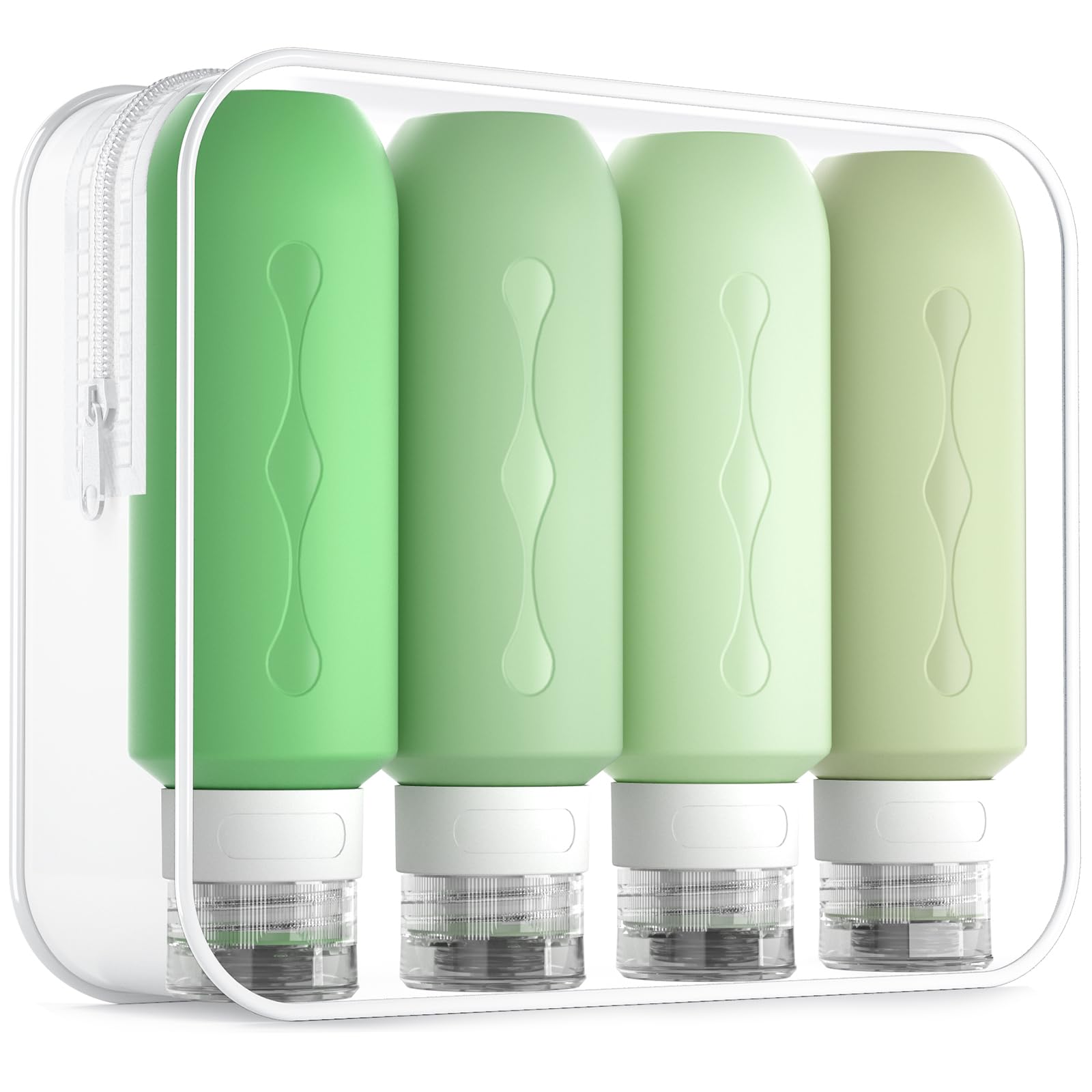 Gemice Travel Bottles for Toiletries, Tsa Approved, Travel Size Containers, BPA Free Leak Proof Tubs Refillable Liquid Accessories for Cometic Shampoo and Lotion Soap