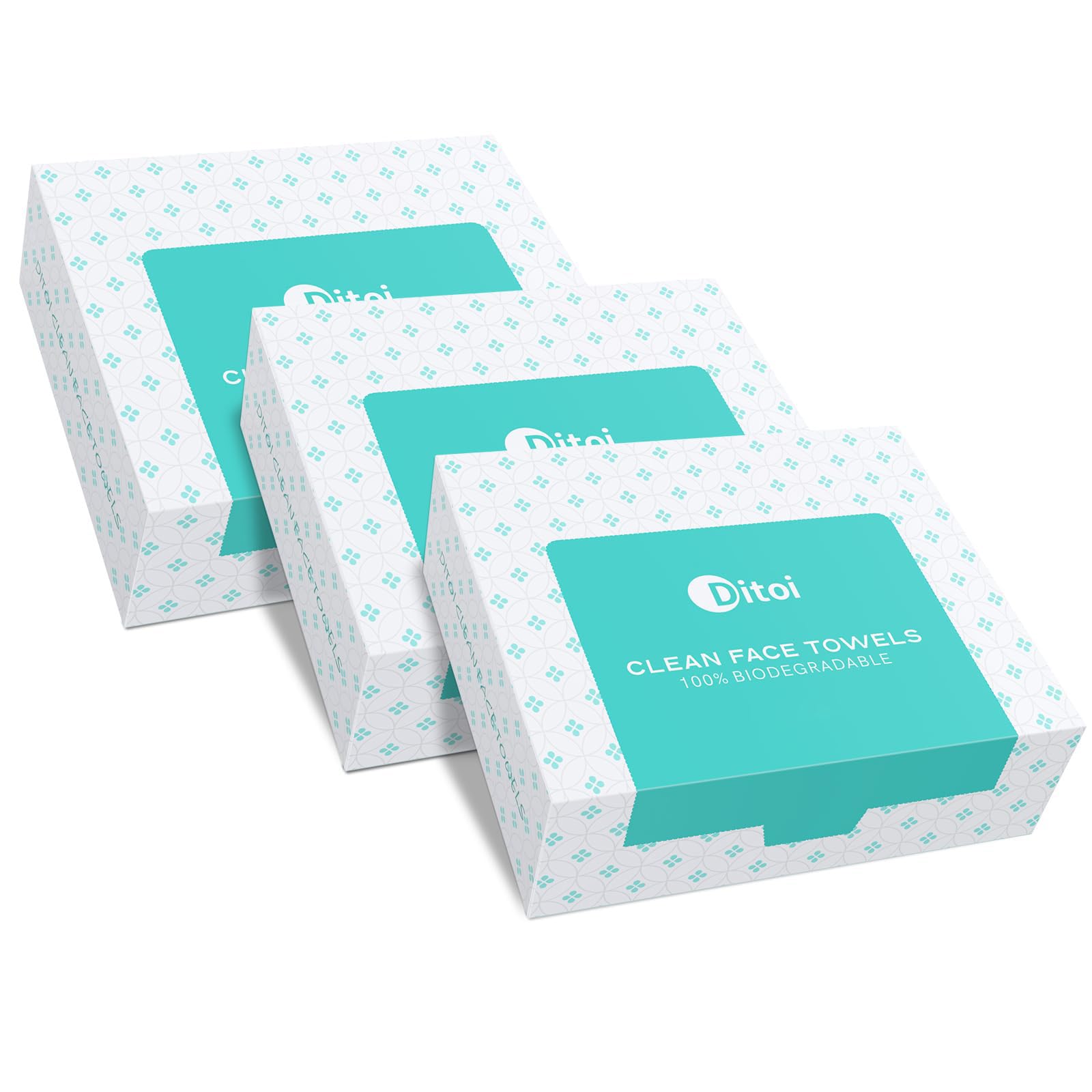 Ditoi Face Towels XXL, Ultra‑Soft Disposable Facial Towels | 10"×12" Thick Face Cloths for All Skin Types, Lint-free Dry Wipes for Skincare, Makeup Removal and Cleansing, 50 Count