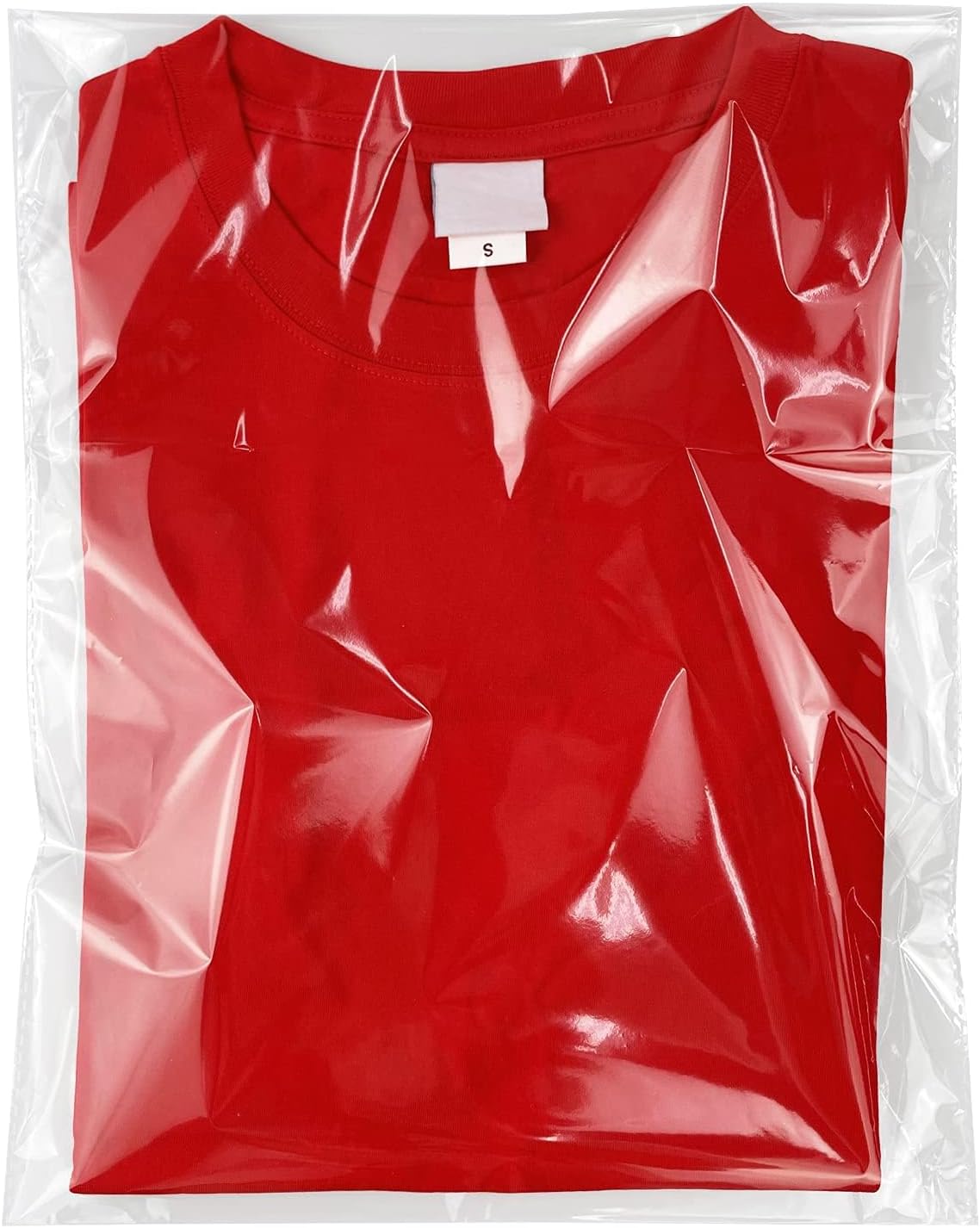 Yotelab Clear Self Sealing Cellophane Bags for Shirts, 10x14 Inch, 100 Pcs | Clear Shirt Bags for Small Business, Thick Resealable Plastic Bags for Packaging Clothing and Products