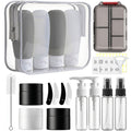 20 Pack Travel Bottles for Toiletries, Travel Containers with Pill Case | Portable, TSA Approved, Leak Proof, Shampoo Conditioner Bottles, Airplane Cruise Travel Essentials, for Women Men