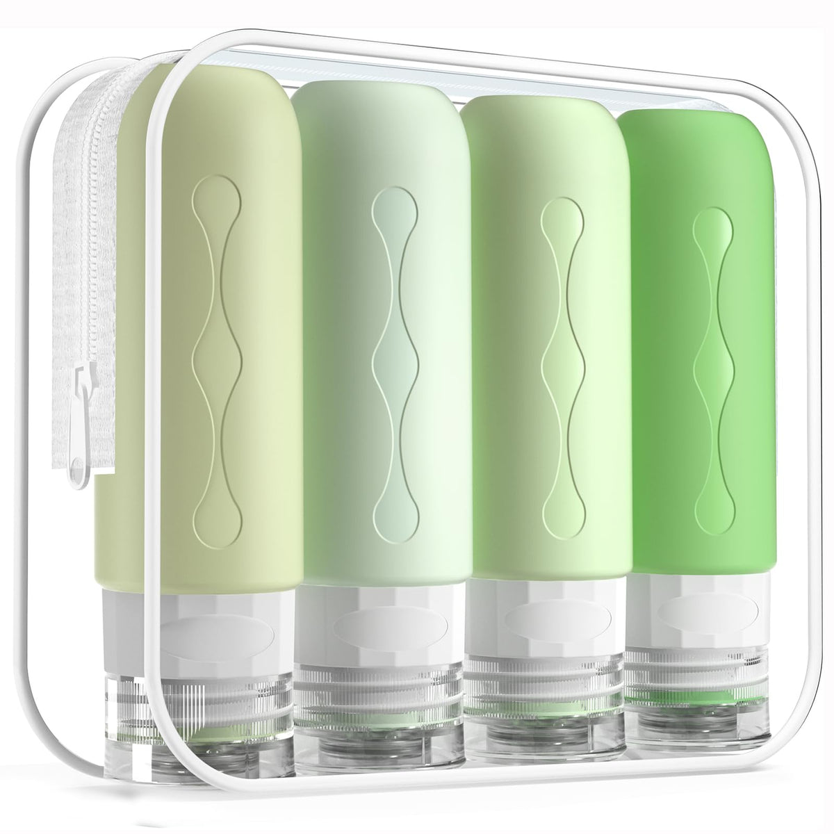 Gemice Travel Bottles for Toiletries, Tsa Approved, Travel Size Containers, BPA Free Leak Proof Tubs Refillable Liquid Accessories for Cometic Shampoo and Lotion Soap